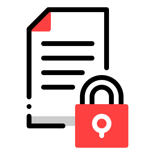 privacy policy Generic Mixed icono