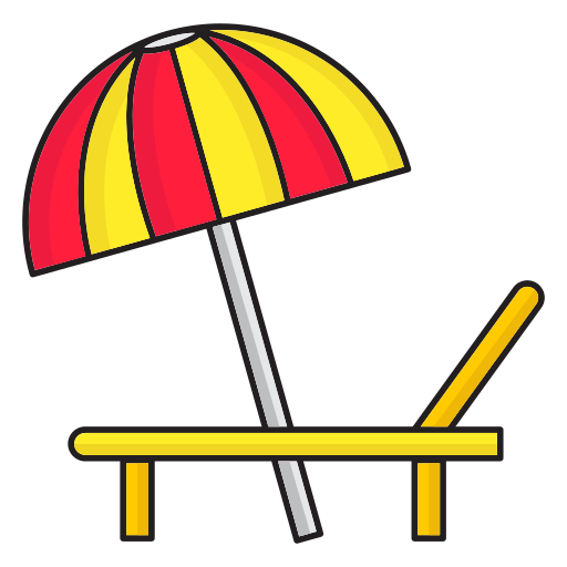 Зонт от солнца Generic Outline Color иконка