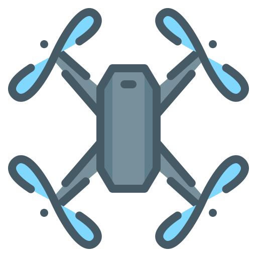 drone intelligente Generic Outline Color icona