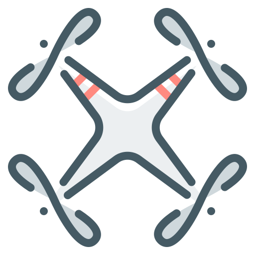 inteligentny dron Generic Outline Color ikona