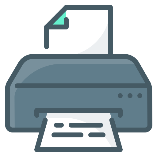 máquina impressora Generic Outline Color Ícone