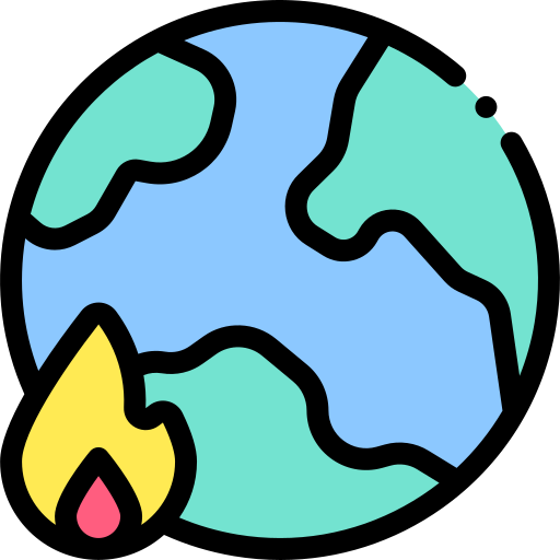 Climate change Detailed Rounded Lineal color icon