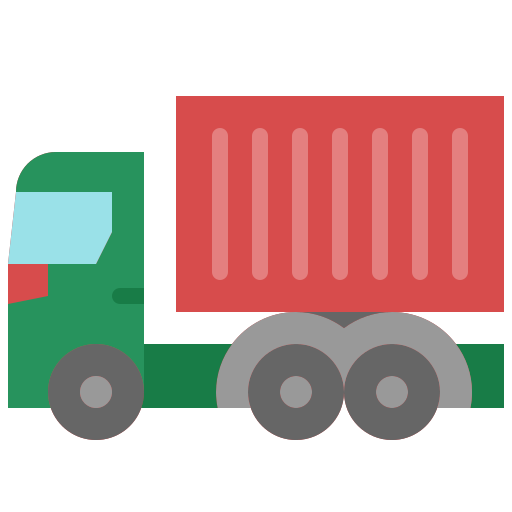 camión portacontenedores Generic Flat icono