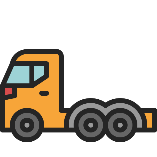 duża ciężarówka Generic Outline Color ikona