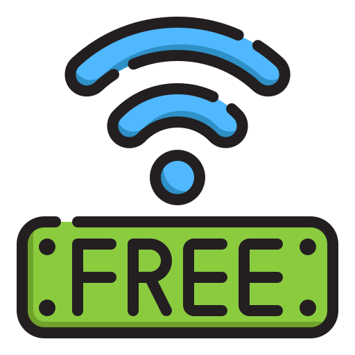 wi-fi gratis Generic Outline Color icono