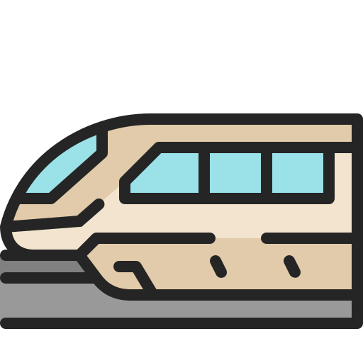 Monorail Generic Outline Color icon