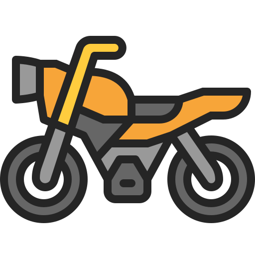 バイク Generic Outline Color icon