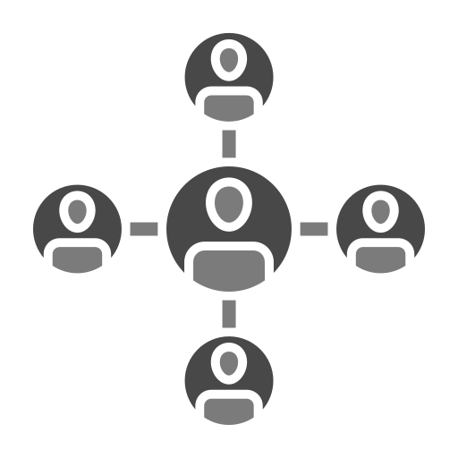 diagramma organizzativo Generic Grey icona