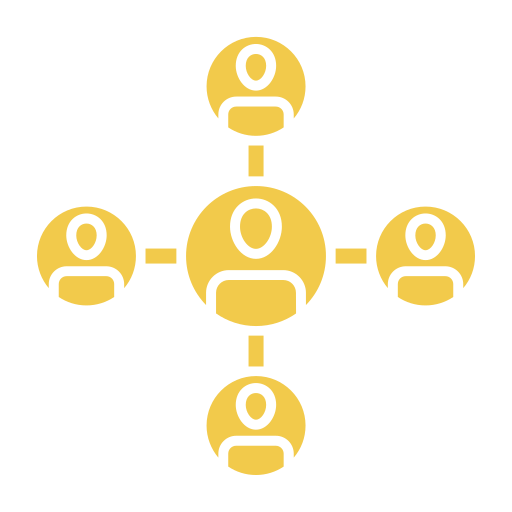 schemat organizacyjny Generic Flat ikona
