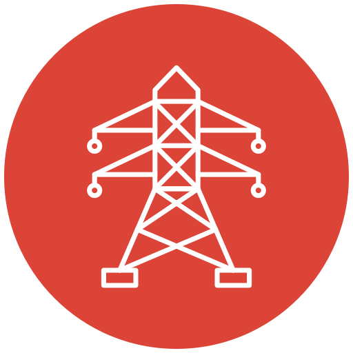 elektrische toren Generic Flat icoon