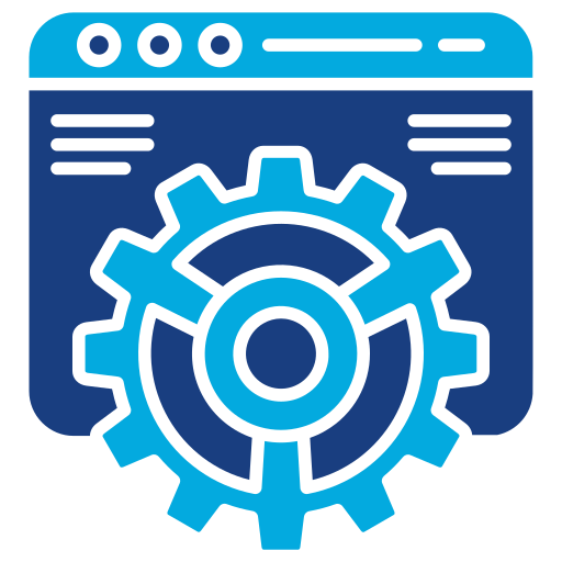 Web maintenance Generic Blue icon