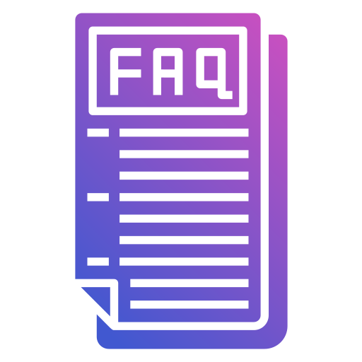 자주하는 질문 Generic Flat Gradient icon