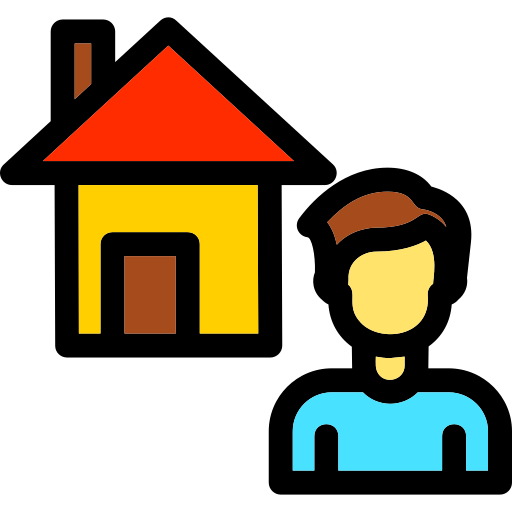 zuhause arbeiten Generic Outline Color icon