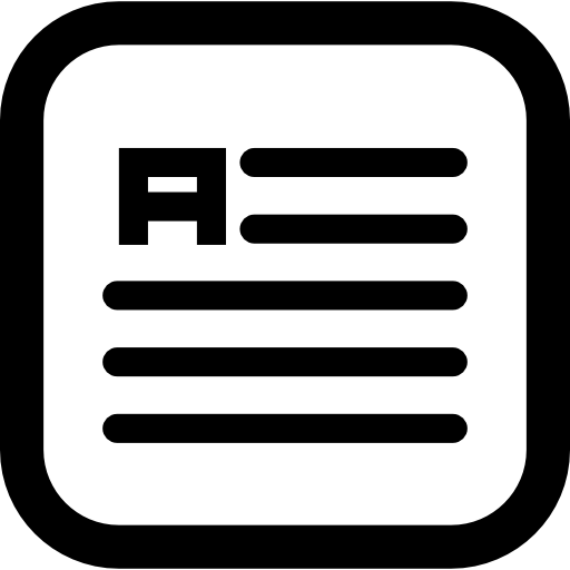 przycisk tekstowy Basic Rounded Lineal ikona