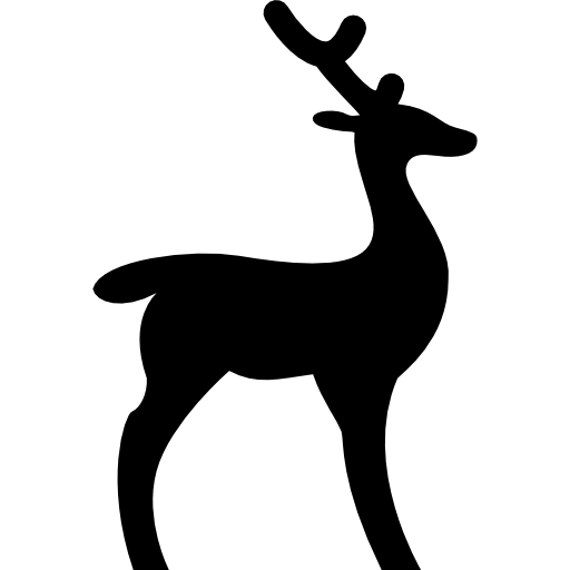 jeleń skierowany w prawo  ikona