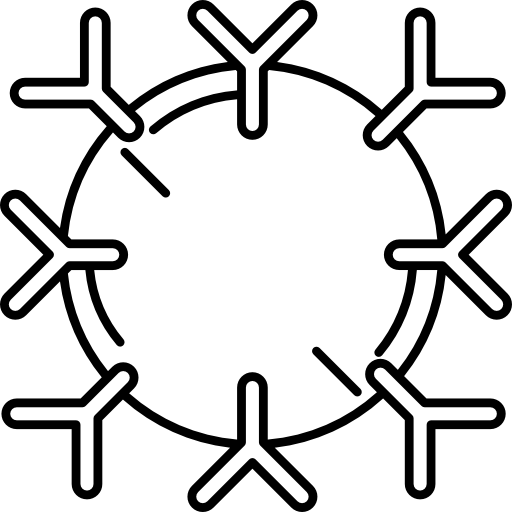 Immune System Hand Drawn Black icon