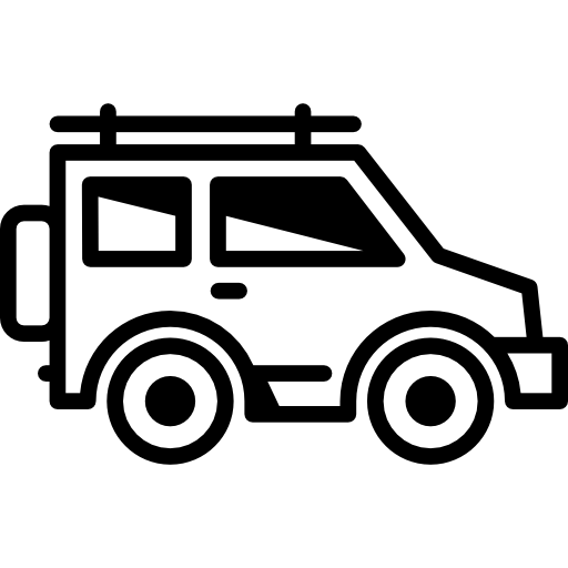 jeep skierowany w prawo  ikona