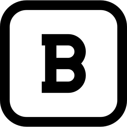 odważny przycisk Basic Rounded Lineal ikona