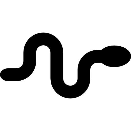 serpiente mirando a la derecha  icono