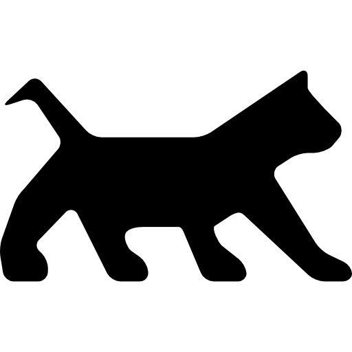 gatto rivolto a destra  icona