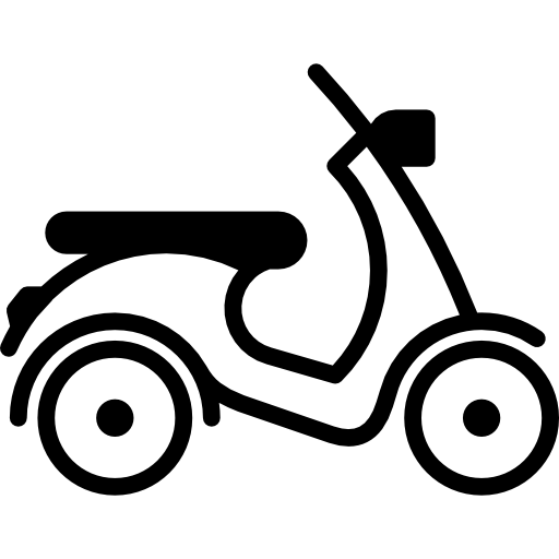 moto voltada para a direita  Ícone