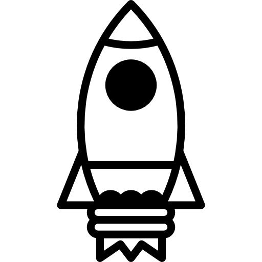 lanzamiento de cohete  icono