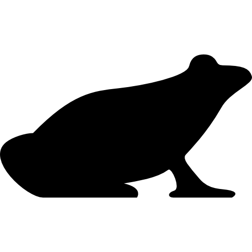 오른쪽을 향한 개구리  icon