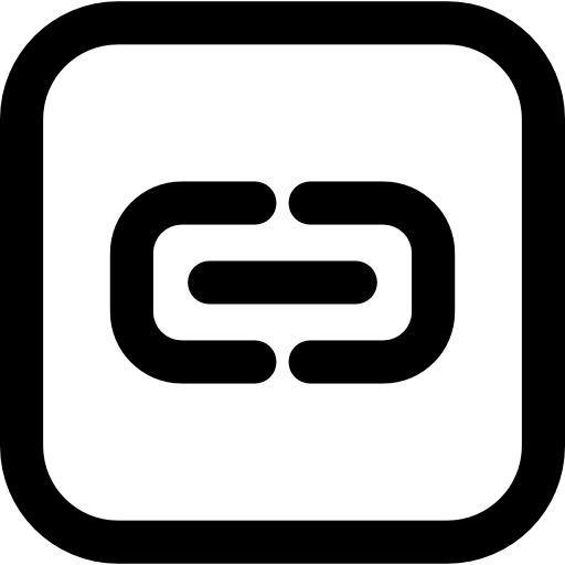 pulsante di collegamento Basic Rounded Lineal icona