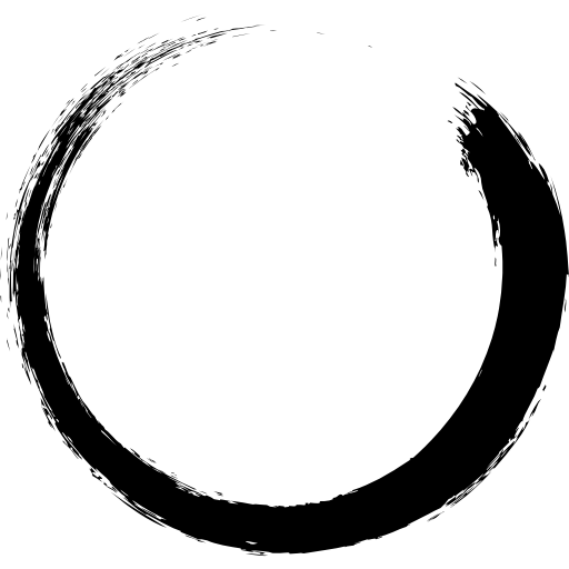 símbolo de pincel zen  icono