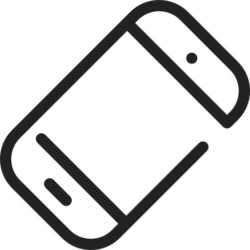 pochylony smartfon  ikona