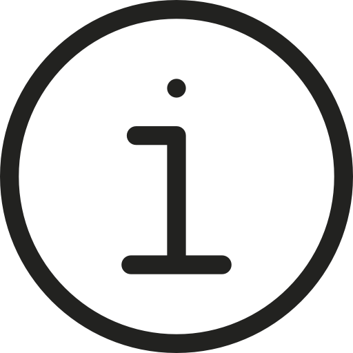 símbolo de información  icono