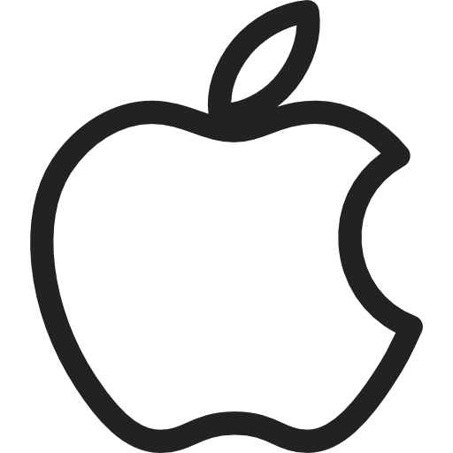 logotipo grande de apple  icono