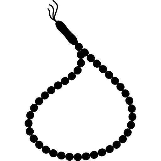muzułmański tasbih  ikona