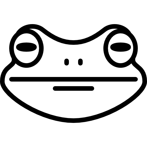 głowa żaby Special Lineal ikona