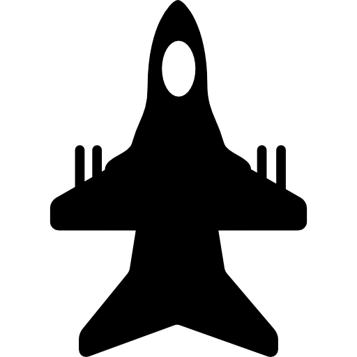 Самолет с оружием  иконка
