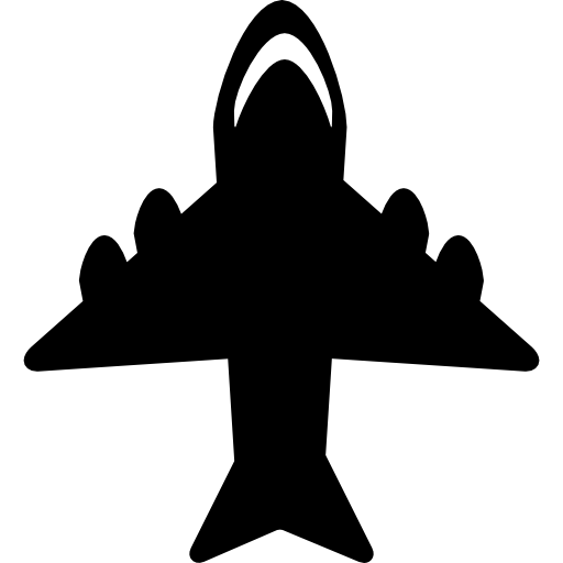 Jet with four engines  icon