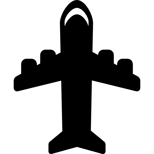 avión con cuatro motores  icono