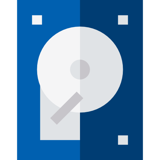 ハードディスク Basic Straight Flat icon