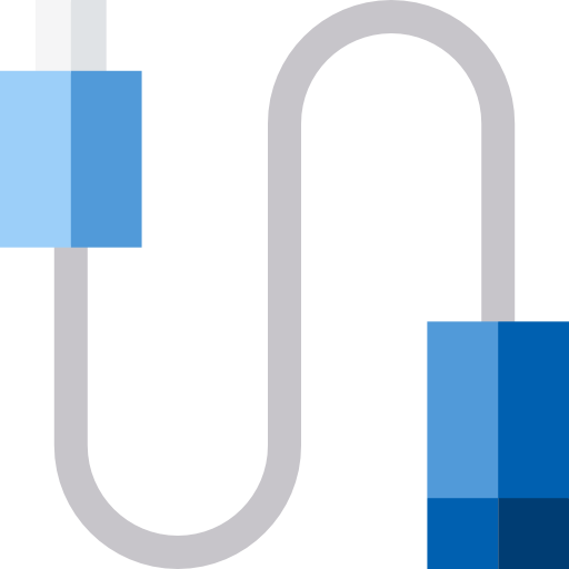 usb Basic Straight Flat icon