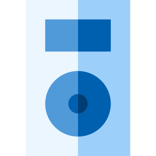 Music player Basic Straight Flat icon