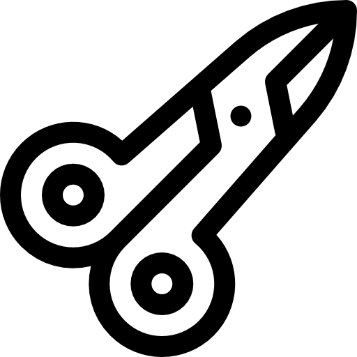 ハサミ Basic Rounded Lineal icon