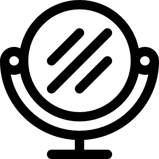 鏡 Basic Rounded Lineal icon