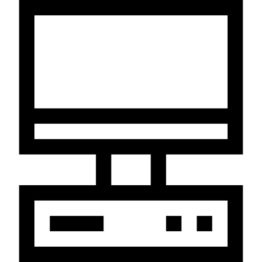 コンピューター Basic Straight Lineal icon