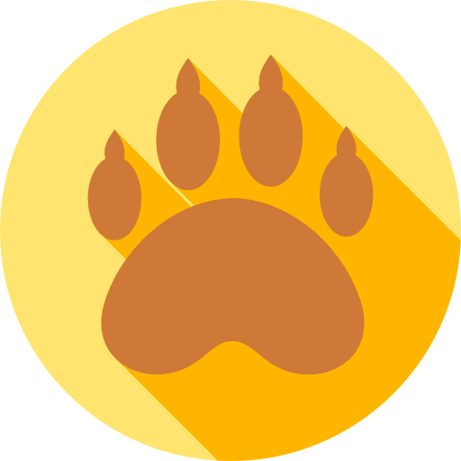 クマの足 Flat Circular Flat icon