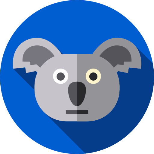 Koala Flat Circular Flat icon
