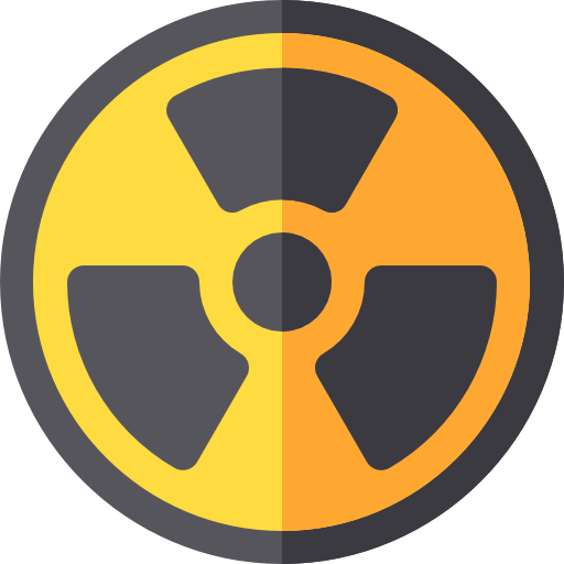 nuclear Basic Rounded Flat Ícone