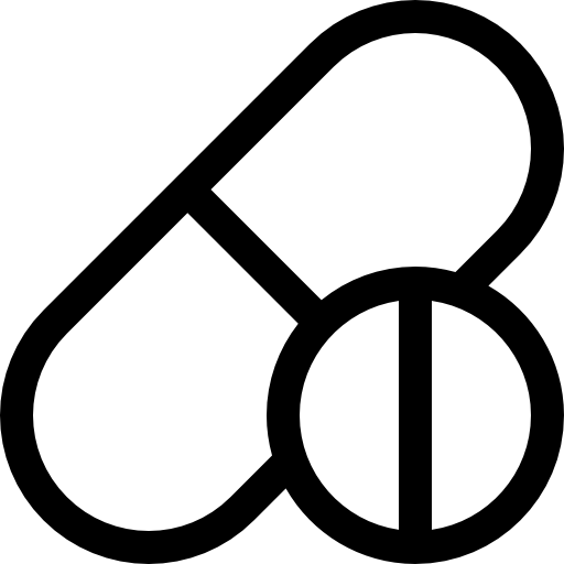薬物 Basic Rounded Lineal icon