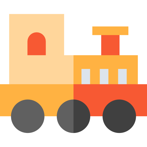 Train Basic Straight Flat icon