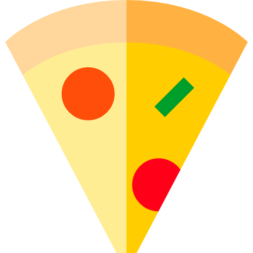 pizza Basic Straight Flat icona