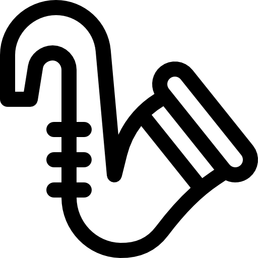색소폰 Basic Rounded Lineal icon